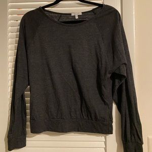Open neck long sleeve